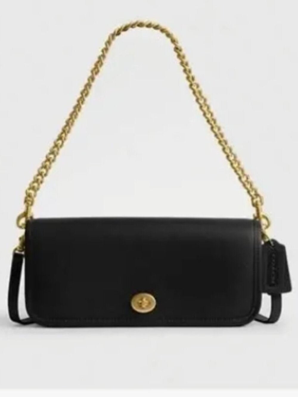 Nwt limited edition Authentic Coach Dinky glovetsnned shoulder bag black